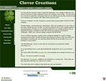 Tablet Screenshot of clovercreations.ca